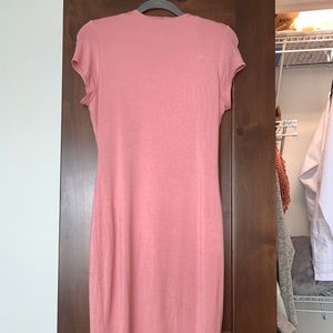 Pink fitted dress